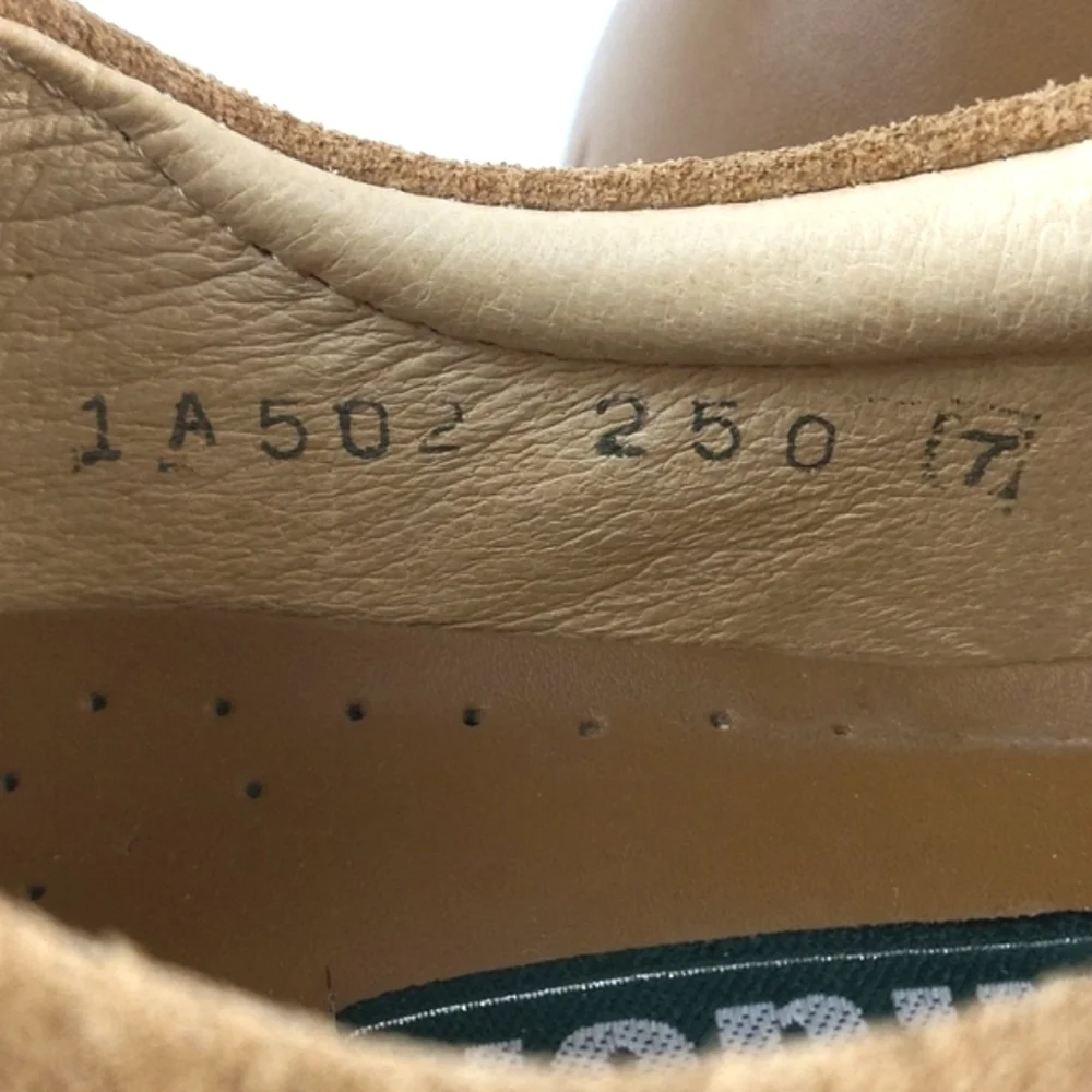 Calden Suede Leather Slip-on Casual Loafer Elevator Shoe Tan Men's Size 7 - Picture 15 of 16